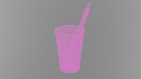 Cup wireframe