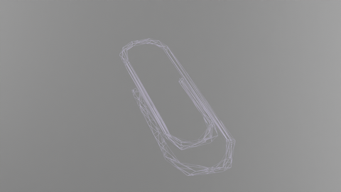 Paperclip LOD wireframe